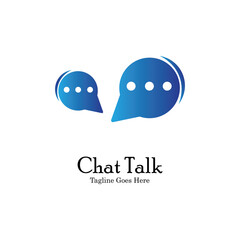 Abstract chat app logo design. Icon chat Dialogue and discussion vector illustration