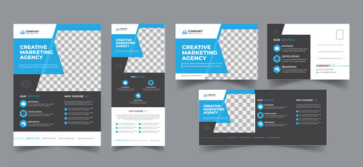 Corporate Business Flyer Postcard Billboard Print Design Template 