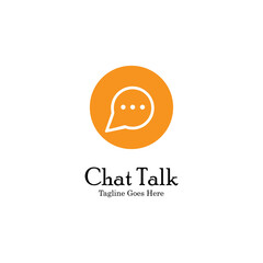 Abstract chat app logo design. Icon chat Dialogue and discussion vector illustration