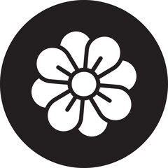 flower glyph icon