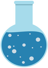 illustration of a laboratory flask