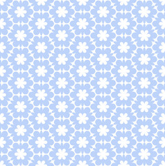 Abstract seamless blue floral pattern and texture.