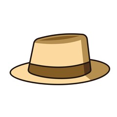 casual vintage male hat style vector design