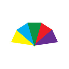 Rainbow ilustration logo vector template