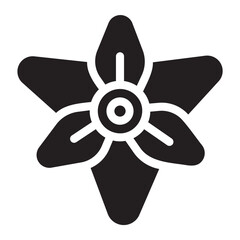 Gladiolus glyph icon