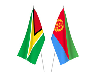 Co-operative Republic of Guyana and Eritrea flags