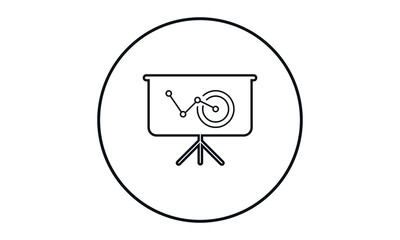 Bill Board Outline Vector Icon Design, bill board vector glyph flat icon