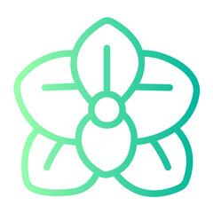 Fototapeta premium Orchid gradient icon