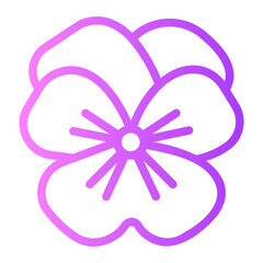 Pansy gradient icon