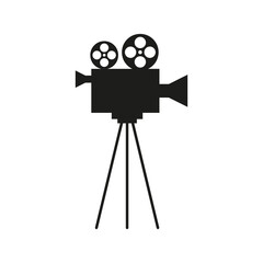 Obraz premium Video camera icon isolated on white background