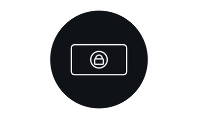 padlock icon isolated on white background