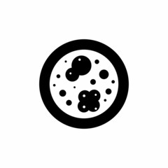 MICROBIOLOGY icon in vector. Logotype