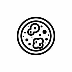 MICROBIOLOGY icon in vector. Logotype