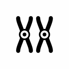 CHROMOSOME icon in vector. Logotype