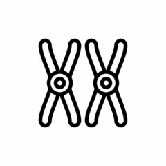 Fototapeta premium CHROMOSOME icon in vector. Logotype