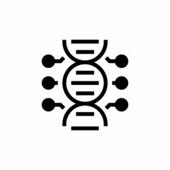 GENETIC ENGINEERING icon in vector. Logotype