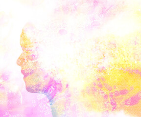 abstract background with flowers