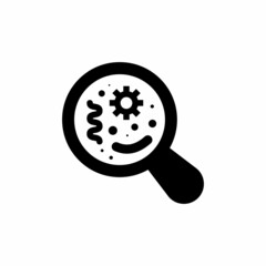 BACTERIA AND VIRUSES icon in vector. Logotype