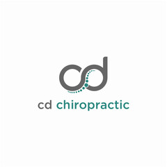 cd chiropractic logo, logo cd, logo chiropractic, health logo