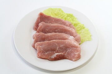 Fototapeta premium 豚赤身肉（岩手県産純情豚）ソテー・カツ用