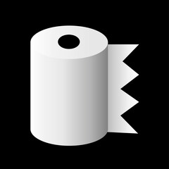 トイレットペーパーのイラスト