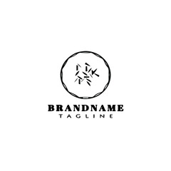 donuts logo icon cartoon design cute vector illustration