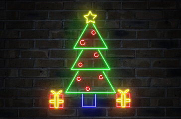 neon christmas tree © josh