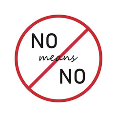 International Women's Day Feminism card with feminist quote in modern flat minimalism style