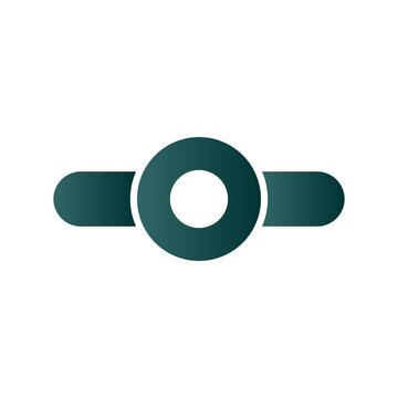 Commit Git Glyph Gradient Vector Icon Design