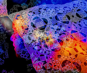 abstract background with bubbles