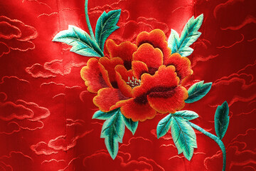 Application of embroidery crafts in Chinese clothing