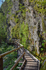 Raggaschlucht, Weg, Wald, Wanderweg, Ragga Schlucht, Schlucht, Klamm, Mölltal, Flattach,...