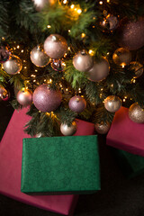 christmas tree and gifts