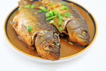 Chinese traditional dish - Home stewed crucian carp