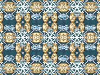 Traditional seamless textile patterns.Ceramic pattern, with high resolution ready for printing Geometric motif patterns, suitable for the textile industry, carpets, wall backgrounds. Digital art illus