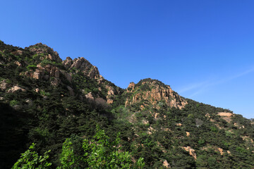 Fototapeta na wymiar Wufeng mountain natural scenery, Changli County, Hebei Province, China