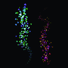 Heart burst. Frame love. Love vector illustration.