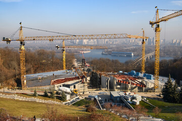 Construction of the Holodomor Museum dedicated to victims of big hunger in Ukraine in 1932 - 1933....