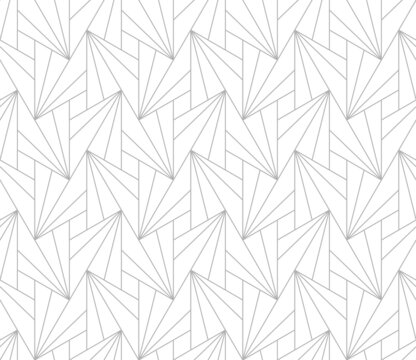 Pattern with thin lines and polygons forming a stylish texture. Stylish abstract geometric linear background. Seamless abstract pattern for fabric, textile and wrapping. Modern fashion background.