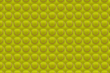 Rows of Yellow Tennis Balls Pattern