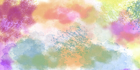 Fototapeta na wymiar abstract colorful background. Abstract colorful hand draw watercolor background.
