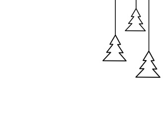 Hand drawn brush stroke Christmas tree with star isolated  on png or transparent  background. Graphic resources for New Year, Birthdays and luxury card. Vector illustration
