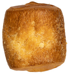 Sweet sugar bakery pastry bun close-up isolated