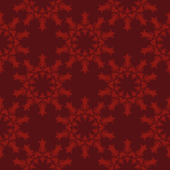 Fototapeta premium Seamless background with decorative flowers. Mexico. Design with manual hatching. Ethnic boho ornament. Textile. Vector illustration for web design or print.