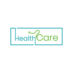 Medical logo icon vector template. Medical logo with letter C symbol as stethoscope and heartbeat line in simple modern lettering.