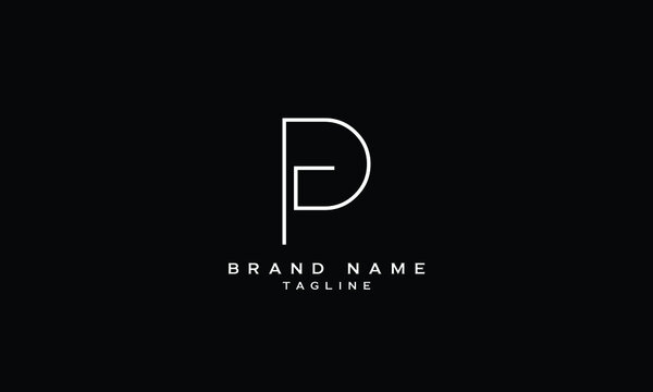 PG, PDG, GP, Abstract initial monogram letter alphabet logo design