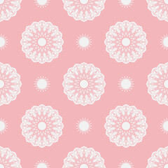 The geometric pattern with lines ,Tints of Pink Seamless pattern, Vector Seamless pattern. Repeating geometric, Seamless floral pattern.