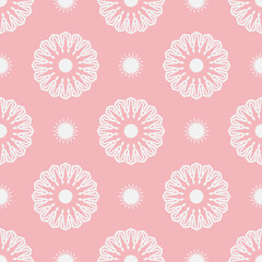 The geometric pattern with lines ,Tints of Pink Seamless pattern, Vector Seamless pattern. Repeating geometric, Seamless floral pattern.