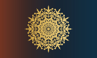 luxury Indian mandala design ornamental beautiful background in historical traditional Muslim and Indian style vector Template.