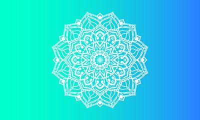 luxury Indian mandala design ornamental beautiful background in historical traditional Muslim and Indian style vector Template.